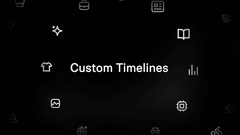 feeds personalizados do X