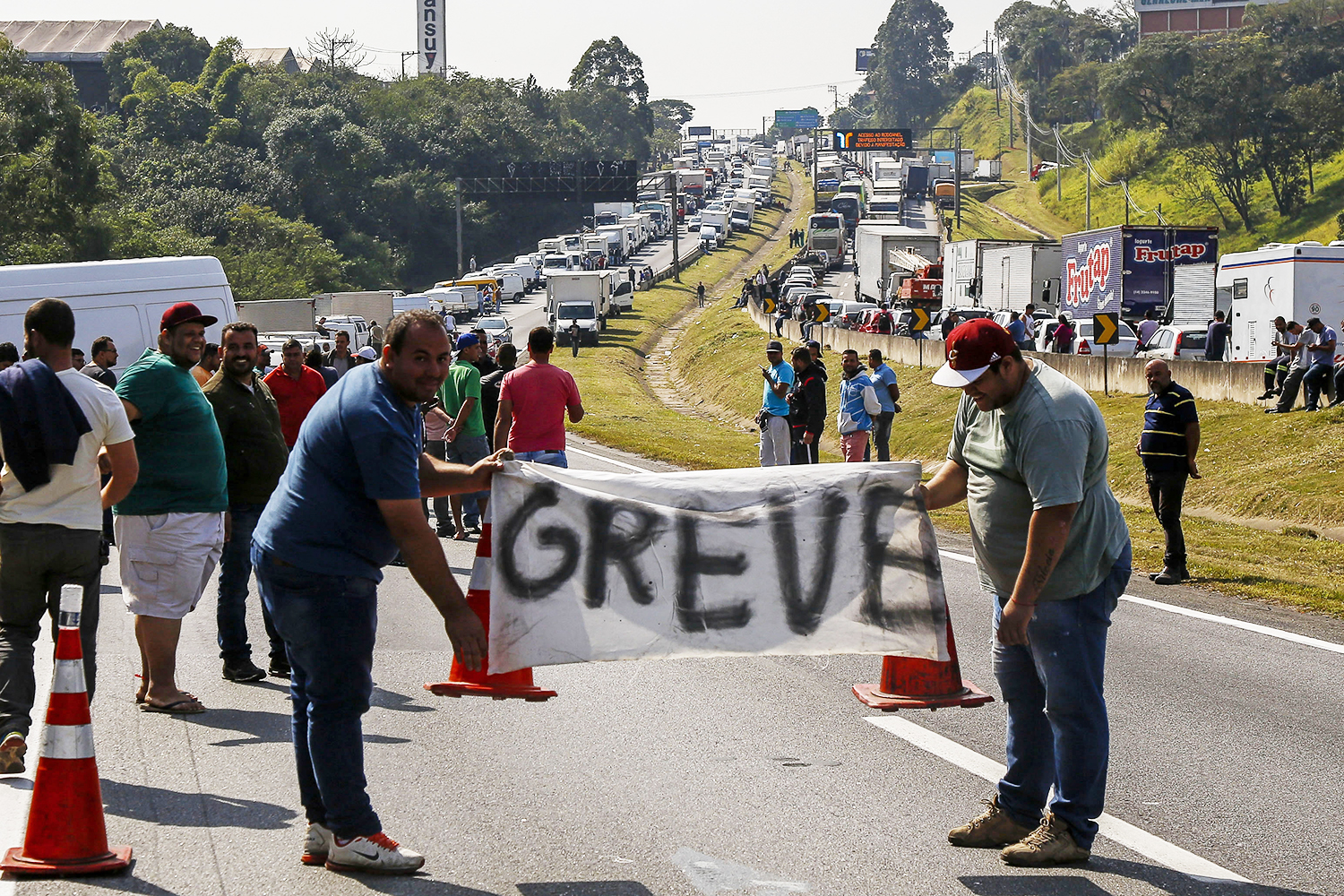greve de caminhoneiros