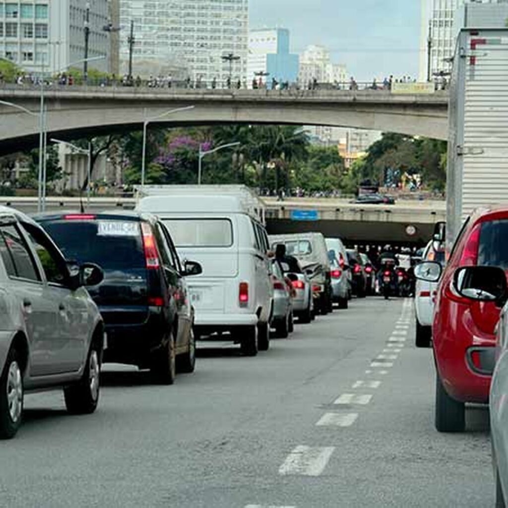 congestionamento em São Paulo